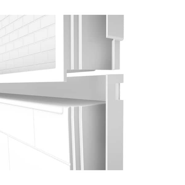 Bootz Industries - Aloha ShowerCast 60 in. L x 30 in. W x 76 in. H 4-Piece Alcove Shower Kit with Nextile Shower Wall and RH Shower Pan