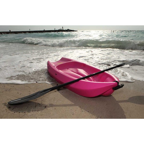 Lifetime Pink Youth Wave Kayak with Paddles 90098 - The Home Depot
