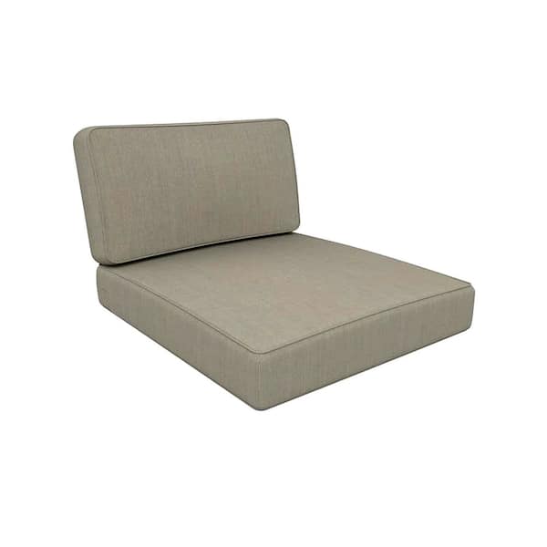 Cushion 24 x 27 x 5 Sunbrella Deep Seating Outdoor Patio Dining Chair Replacement Cushions Spectrum Dove
