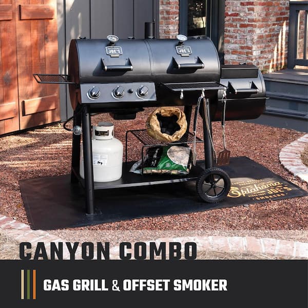 OKLAHOMA JOE'S Canyon Combo Dual Fuel 3-Burner Propane Gas and