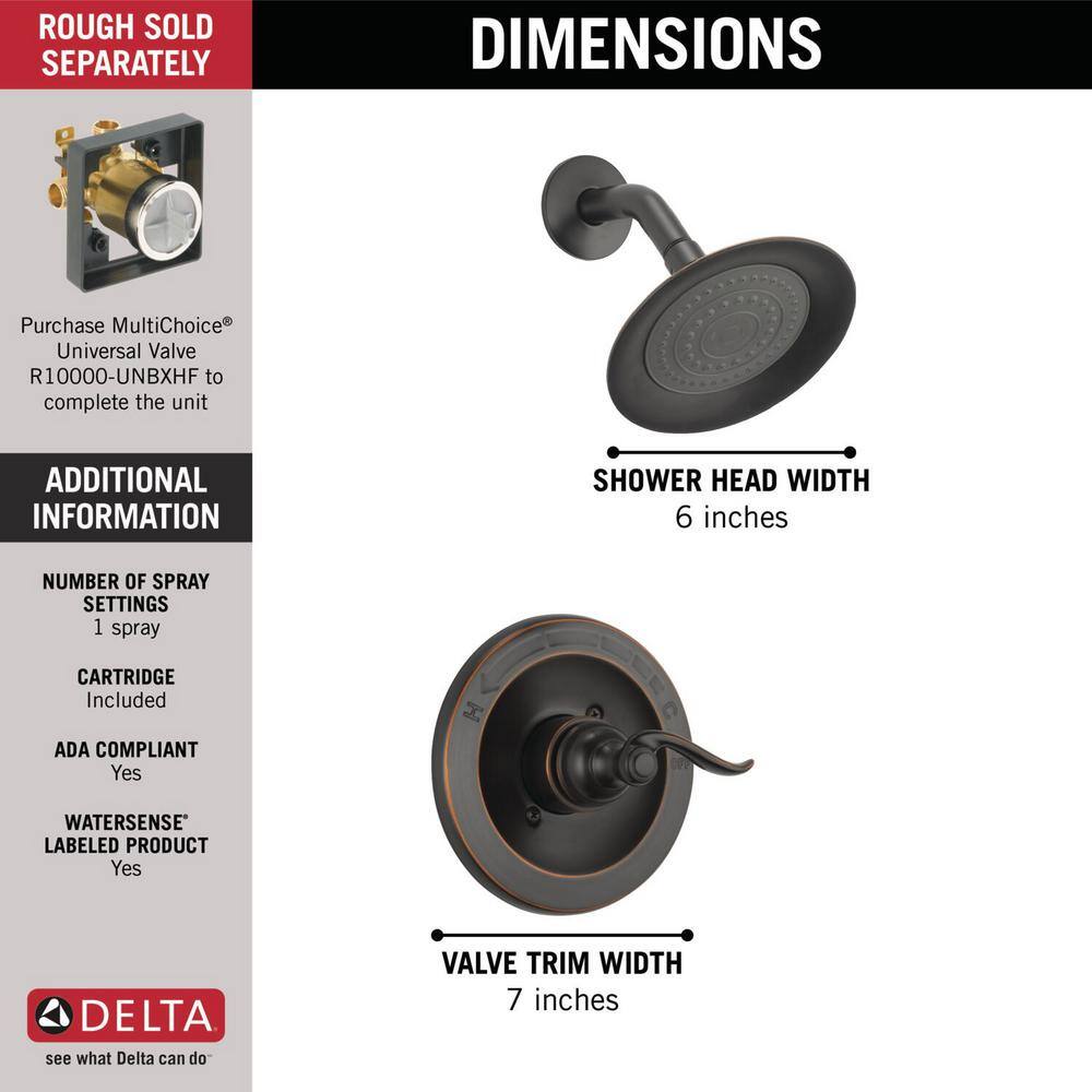 Windemere Oil Rubbed Bronze Rain Shower Faucet Set