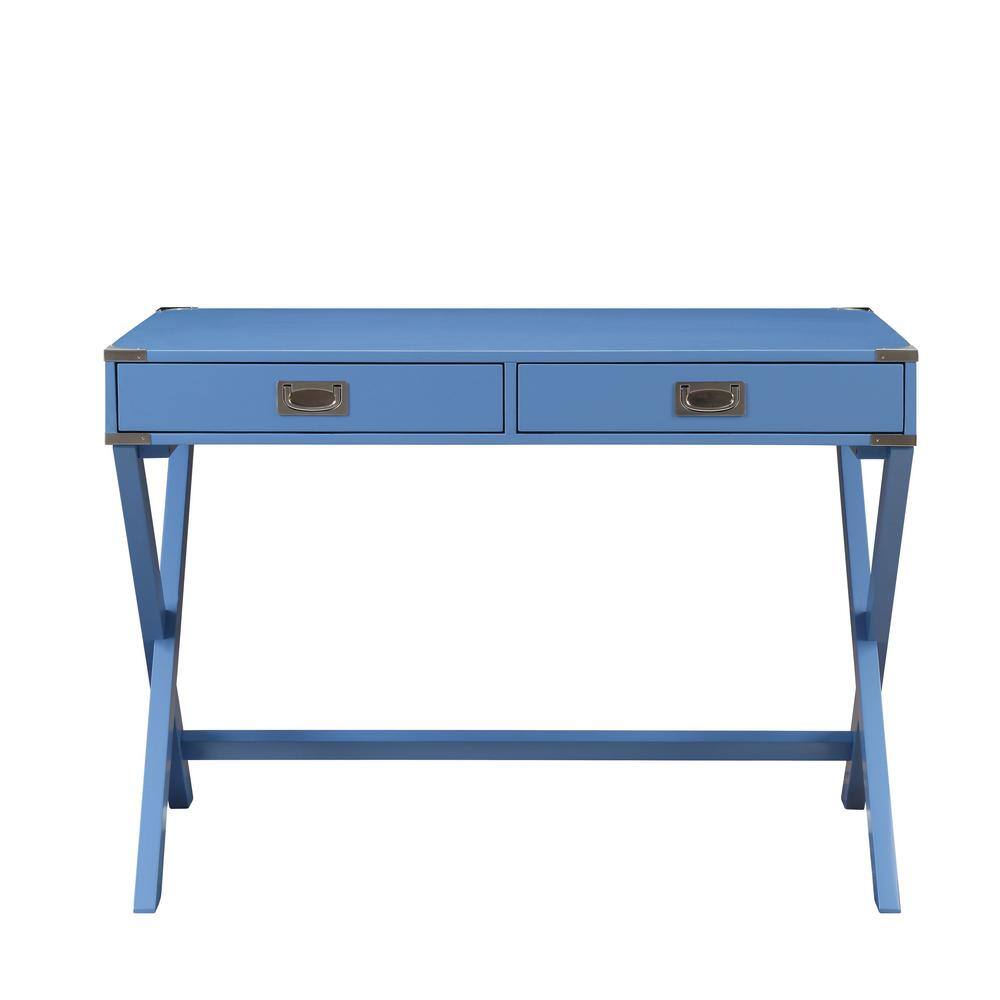 Acme Furniture Amenia 42 in. Rectangular Blue Writing Desk 93000 - The ...