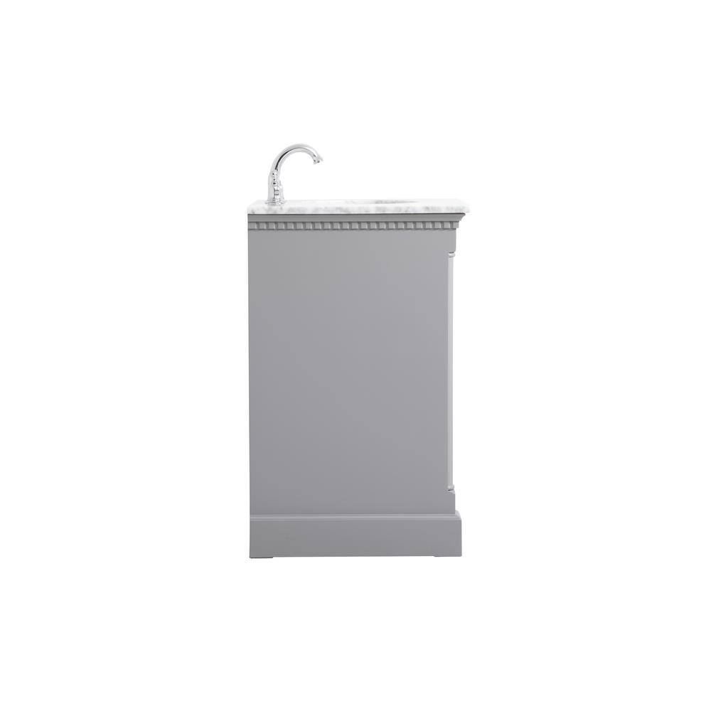 Clarence 30" Gray Marble Top Single Bathroom Vanity