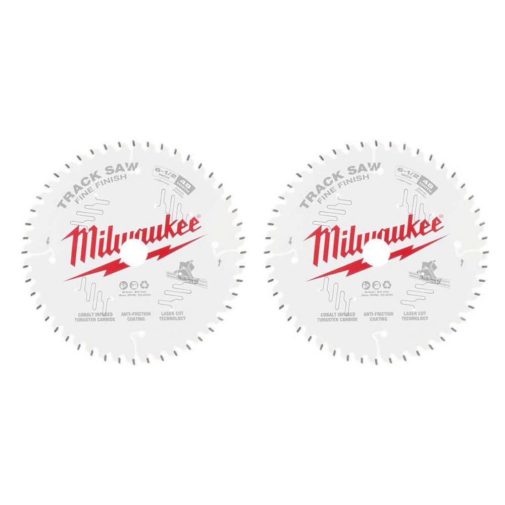 6-1/2 in. x 48-Tooth Fine Finish Track Saw Blade (2-Pack) price history on PriceWatchPro