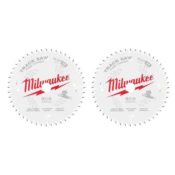 6-1/2 in. x 48-Tooth Fine Finish Track Saw Blade (2-Pack)