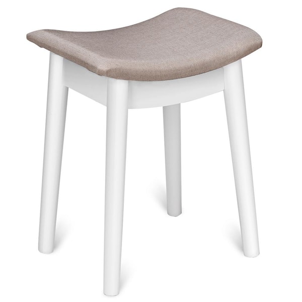 dressing table stool white grey