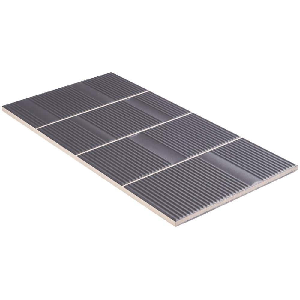 Flyer 8'' x 16'' Matte Gray Ceramic Wall Tile