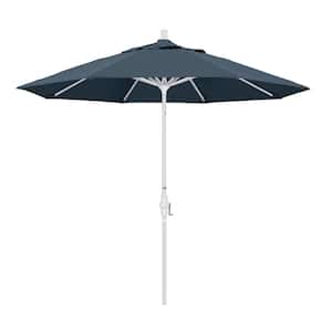 9 ft. Aluminum Collar Tilt Patio Umbrella in Sapphire Pacifica