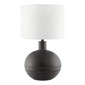 Colchester 20.5 in. Black Table Lamp with Ceramic Base