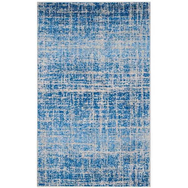 SAFAVIEH Adirondack Blue/Silver 5 ft. x 8 ft. Solid Area Rug