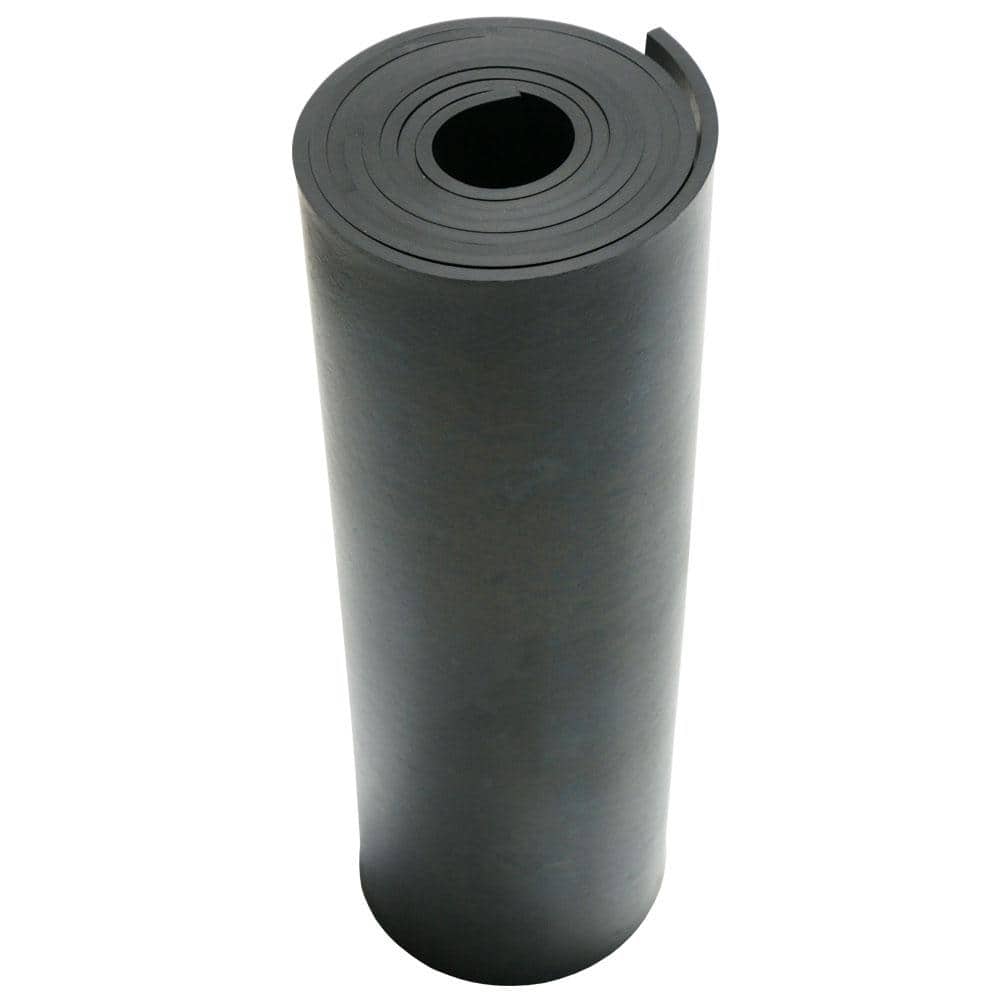 Smooth Finish 33-005-375-004-036 General Purpose Rubber No Backing 3//8 Thickness 50A Durometer 36 Length 4 Width Black