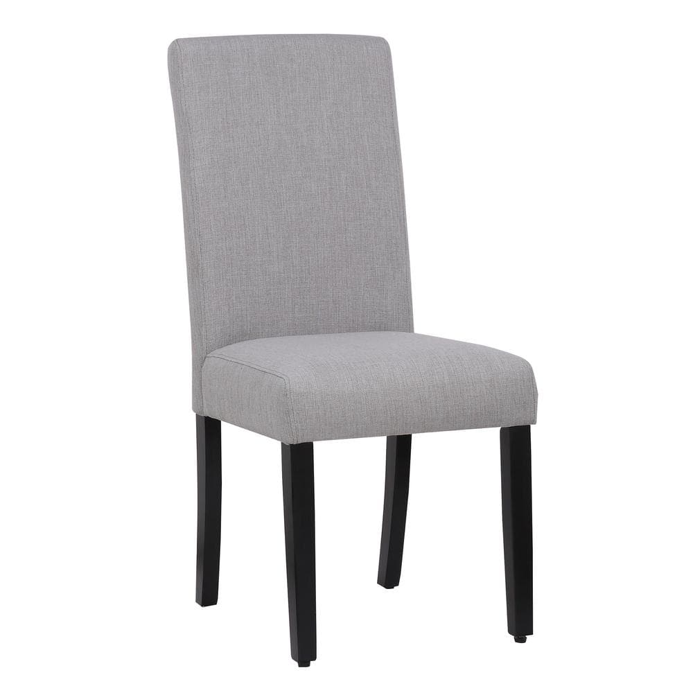 Nina Side Chair Linen Fabric Upholstered Kitchen Dining Chair, Gray -  WESTINFURNITURE, ID303-DT-GY