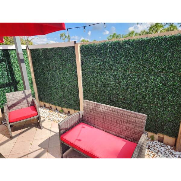 10 Bundles Artificial Boxwood Stems – UV Resistant Fake Greenery For Outdoor & Indoor Decor