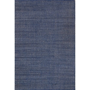 Elfriede Blue Doormat 2 ft. x 3 ft.   Solid Jute Area Rug