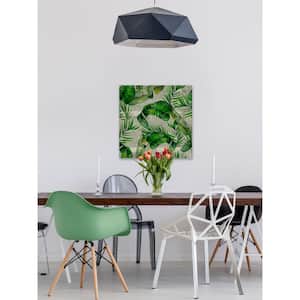 48 in. H x 48 in. W "Banana Leaf Madness" by Julia Posokhova Canvas Wall Art