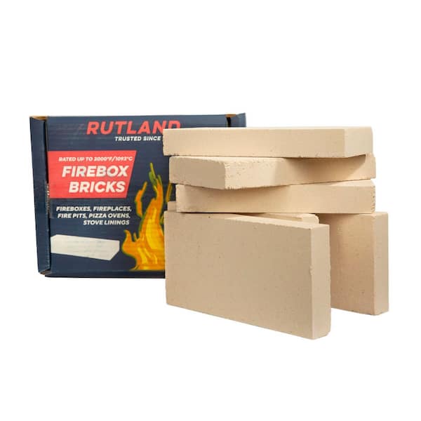 4.5 in. x 9 in. x 1.25 in. Fire Brick 2000F (6 per Box)