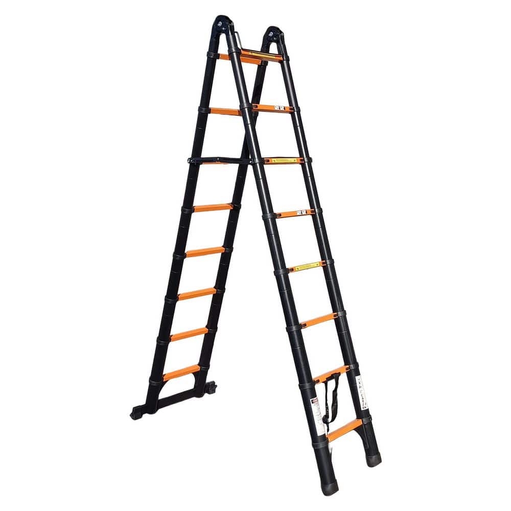 16.5 ft. Reach Aluminium Alloy Telescoping Multi-Position Ladder, A-Frame and Straight Ladder, 330 lb. Load Capacity price history on PriceWatchPro
