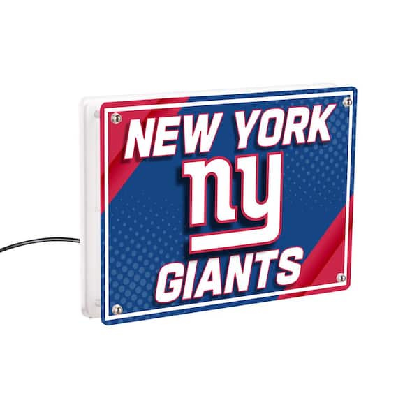 Evergreen New York Giants NFL Football Blue Rectangle Desklite LED Decor