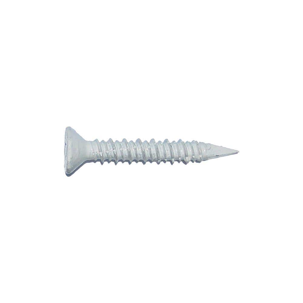 1/4 in. x 1-3/4 in. White Flat-Head Concrete Screw (50-Pack) price history on PriceWatchPro