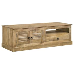 Zabel Natural 2-door TV Stand Fits TV's up to 48 in.
