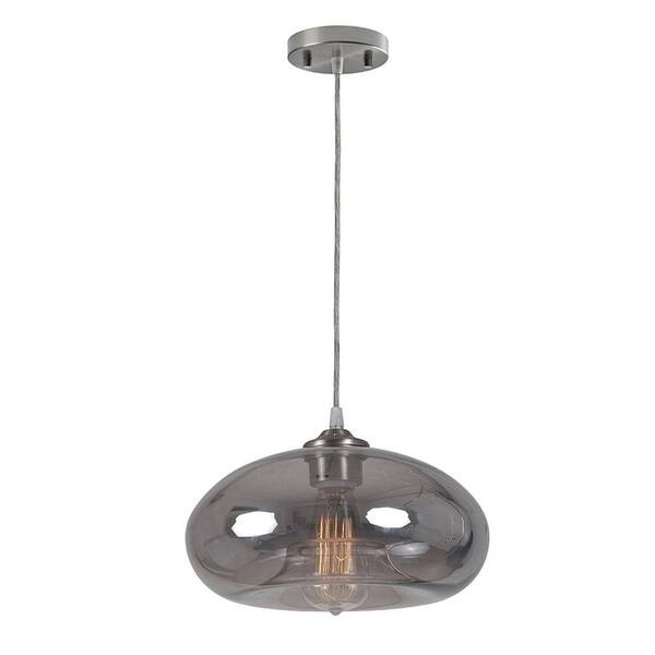 Filament Design Luna 1-Light Smoky Black Incandescent Ceiling Pendant