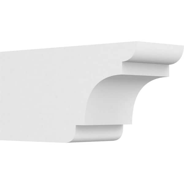 Ekena Millwork 6 in. x 8 in. x 16 in. Standard New Brighton Architectural Grade PVC Rafter Tail Brace