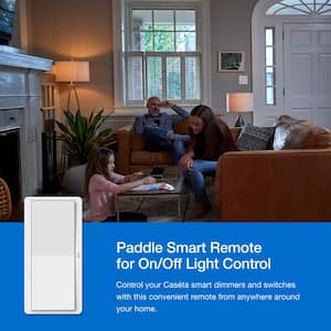 Pico Paddle Remote Wall-Mount Kit, for On/Off Control of Caseta Smart Dimmers and Smart Switches, White