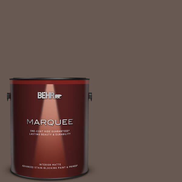 BEHR MARQUEE 1 gal. #MQ2-44 Museum One-Coat Hide Matte Interior Paint & Primer