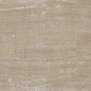 Buttermilk Beige 6 MIL x 12 in. W x 24 in. L Click Lock Waterproof Vinyl Tile Flooring (23.8 sqft/case)