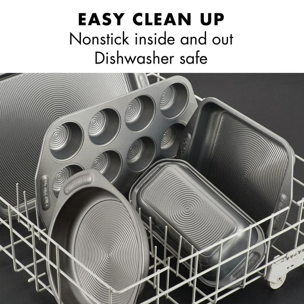 Gray Carbon Steel Non-stick Cookie Sheet Set