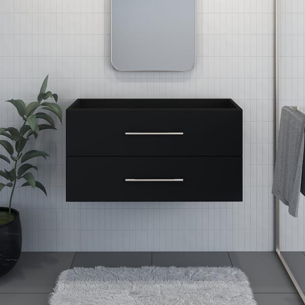 VOLPA USA AMERICAN CRAFTED VANITIES Napa 36 in. W x 18 in. D Bath Vanity Cabinet Only in Black