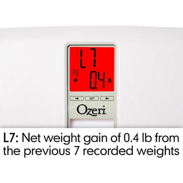 Ozeri WeightMaster II 440 lbs Digital Bath Scale with BMI and Weight Change Detection Black