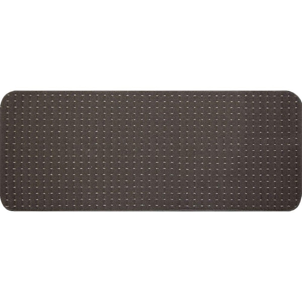 Unbranded Pindot Chocolate 9 in. x 24 in. Stair Tread Cover