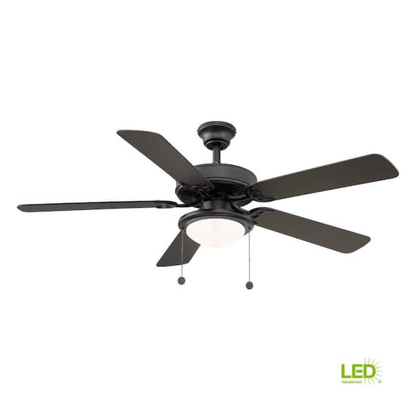 Trice 52 In Led Black Ceiling Fan With, Home Depot Black Ceiling Fans