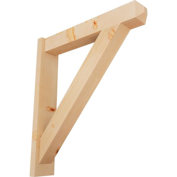 Ekena Millwork 6 in. x 32 in. x 28 in. Douglas Fir Traditional Craftsman Smooth Outlooker