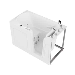 HD Series 60 in. L x 32 in. W Right Drain Quick Fill Walk-In Whirlpool Bath Tub with Powered Fast Drain in White
