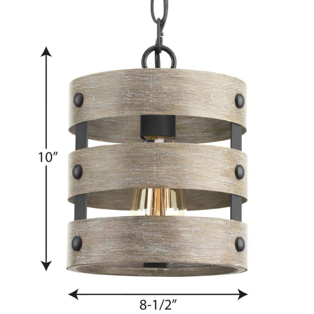 Gulliver Graphite 10" Mini Drum Pendant Light