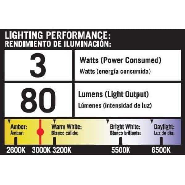 Hampton Bay 10-Watt Equivalent 5.5 in. Low Voltage Black Integrated LED  Deck Light JAO2601LL - The Home Depot