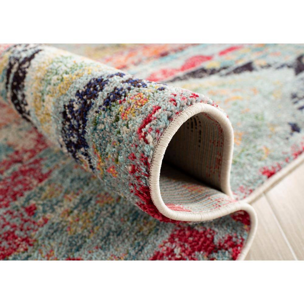 Monaco Multi-Colored Synthetic Rectangular Area Rug, 12'x18'