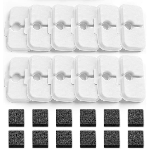 Replacement Filters for Cat Water Fountain Compatible with PLWF005 PLWF115 Ultra Quiet Design 12-Pack