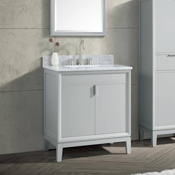 Avanity Emma 30-in Dove Gray Bathroom Vanity Cabinet Avanity Emma 30-in Dove Gray Bathroom Vanity Cabinet