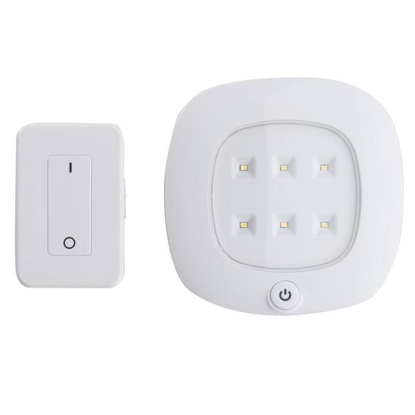 white wireless integrated led ceiling light set