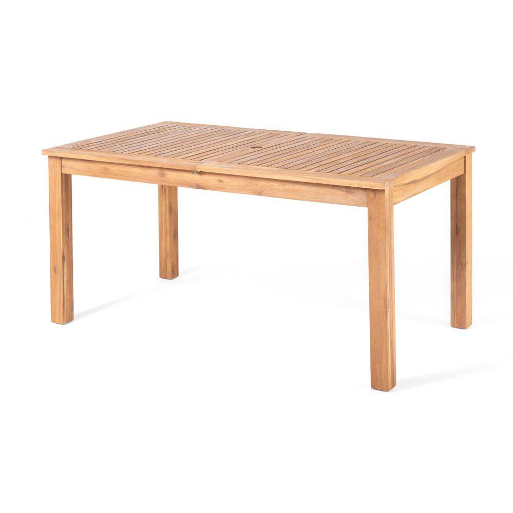 Teak Acacia Wood Outdoor Expandable Dining Table with Square Legs price history on PriceWatchPro
