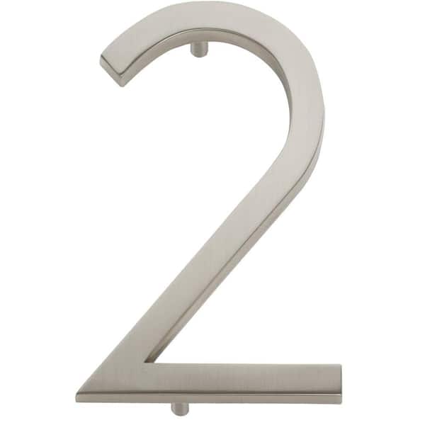 Atlas Homewares Modern Avalon Collection 4.5 in. Brushed Nickel Number 2