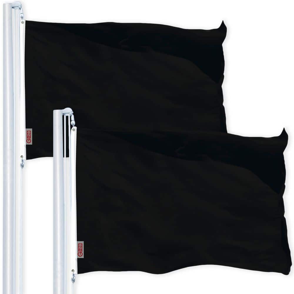 2 Pack Solid Black LiteWeave Pro Series Flag 4 ft. x 6 ft. Printed 150D Polyester price history on PriceWatchPro