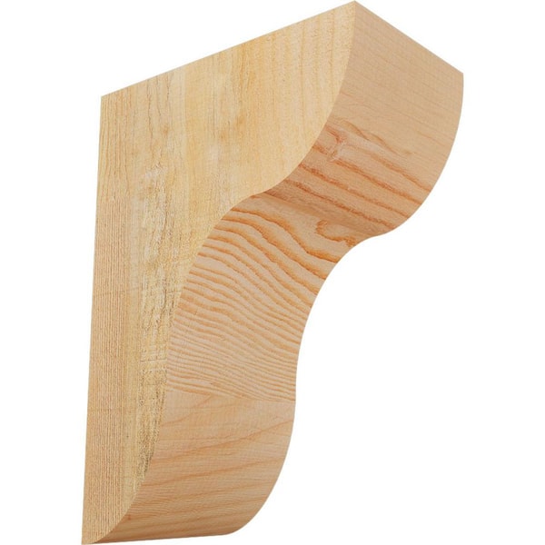 6 in. x 10 in. x 14 in. Douglas Fir Carmel Rough Sawn Corbel