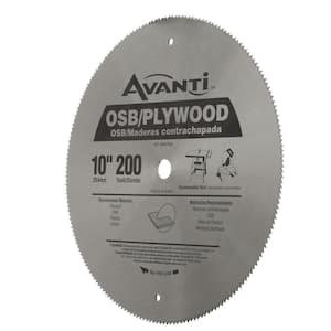 10 in. x 200-Tooth OSB/Plywood Ripping Circular Saw Blade