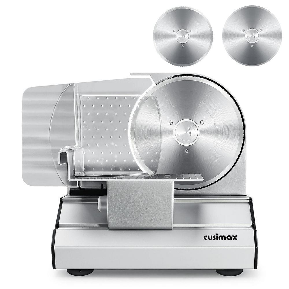 JEREMY CASS 200 W Silver Electric Deli Meat Cheese Food Slicer