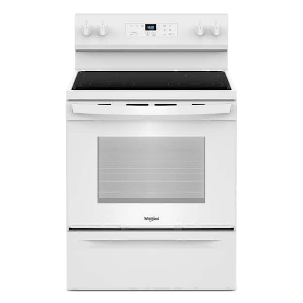 30 in. 4 Burner Element Freestanding Electric Range in White