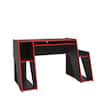 Mission 47 in. Black and Red Gaming Desk